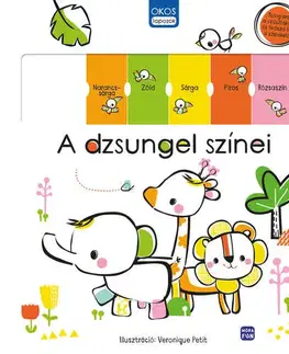 Leporelá, krabičky, puzzle knihy A dzsungel színei - Edina Kertész,Veronique Petit
