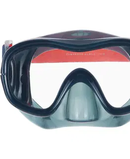 šnorchl Potápačská maska 100 Comfort tmavosivá