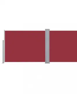 Bočné markízy Zaťahovacia bočná markíza 100x600 cm Dekorhome Červená
