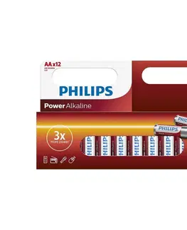 Predlžovacie káble Philips Philips LR6P12W/10 - 12 ks Alkalická batéria AA POWER ALKALINE 1,5V 2600mAh 
