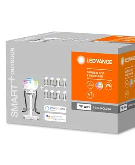 SmartHome vonkajšie dekoratívne svietidlá LEDVANCE SMART+ LEDVANCE SMART+ WiFi Garden Dot LED svetlo 9 kusov