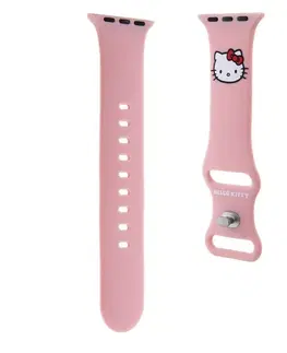 Príslušenstvo k wearables Hello Kitty Liquid Silicone Kitty Head Logo remienok pre Apple Watch 3840 mm, ružová 57983116944