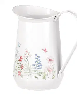 Vázy keramické Váza Lúčne kvety, 17 x 18 x 11 cm, džbán, kov