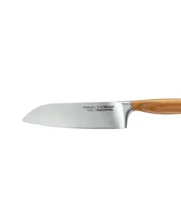 Kuchynské nože Tescoma Nôž Santoku FEELWOOD, 17 cm