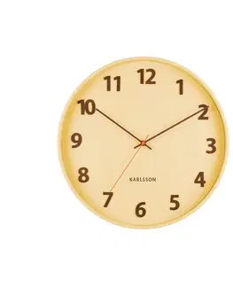 Hodiny Karlsson 5920LY dizajnové nástenné hodiny 40 cm