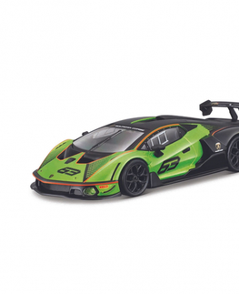Vláčiky a autíčka BBurago Bburago 1:24 Race Lamborghini Essenza SCV12 Green