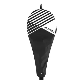 tenis Obal na tenisovú raketu TC čierno-biely