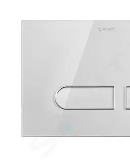 Kúpeľňa DURAVIT - DuraSystem Ovládanie splachovania, biele sklo WD5002012000
