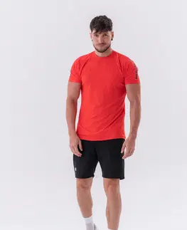 Pánske tričká Pánske športové tričko Nebbia „Essentials“ 326 Dark Green - L