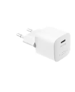 Nabíjačky pre mobilné telefóny FIXED Mini charger with USB-C output and PD support, 20W, white FIXC20M-C-WH