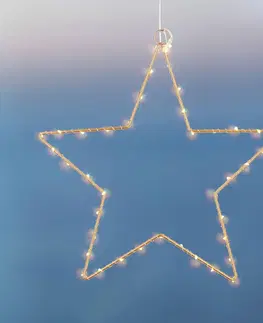 Vianočné svetelné hviezdy Sirius Deko LED hviezda Liva Star, zlatá, Ø 30 cm