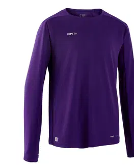 dresy Detský futbalový dres s dlhým rukávom Viralto Club fialový