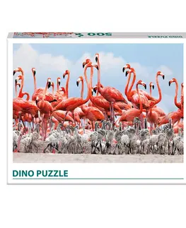 Hračky puzzle DINO - Plameniaky 500 Puzzle
