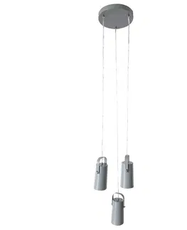 Lampy Visiaca lampa, sivá/kov, DEVAN