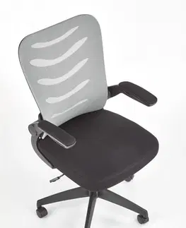 Kancelárske stoličky Kancelárska stolička LOVREN Halmar Čierna / sivá