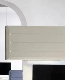 Závesné svietidlá Luceplan Luceplan Diade závesné LED vertikálne béžové 180cm