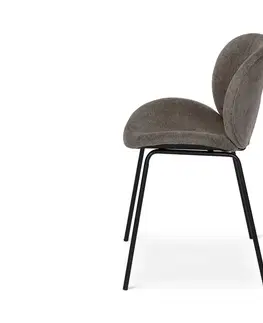 Kitchen & Dining Room Chairs Čalúnená dizajnová stolička, sivobéžová
