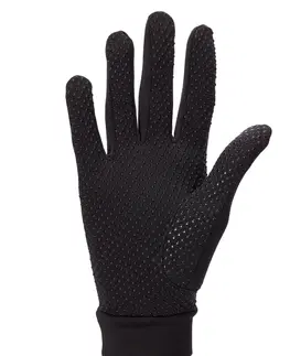 rukavice Dámske jazdecké rukavice 140 čierne