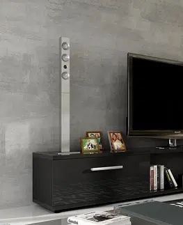 TV stolíky MALTEZ TV stolík čierny lesk