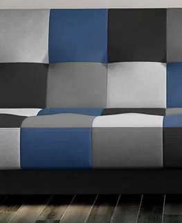 Pohovky NABBI Cosa rozkladacia pohovka s úložným priestorom čierna / sivá / svetlosivá / modrá