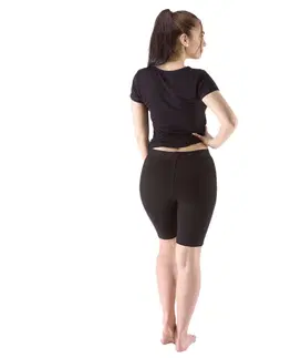 Dámske klasické nohavice Legíny kratšie Cotton čierna - L