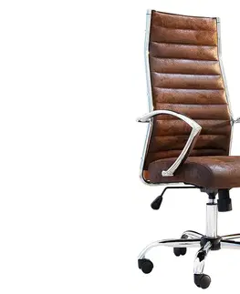Kancelárske stoličky LuxD Kancelárska stolička Boss Vintage hnedá