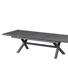 Stolčeky DEOKORK Hliníkový stôl BERGAMO II. 250/330 cm (antracit)