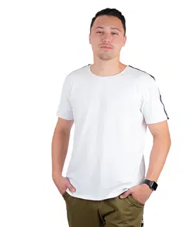 Pánske tričká Pánske tričko inSPORTline Overstrap biela - M