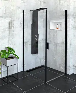 Sprchové dvere POLYSAN - Zoom Line Black obdĺžniková sprchová zástena 800x1000 L/P varianta ZL1280BZL3210B