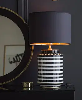 Stolové lampy PR Home PR Home Gatsby stolová lampa Ø30cm keramika/textil