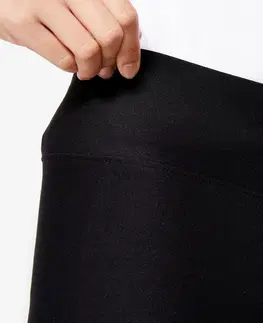 nohavice Priedušné dievčenské legíny čierne