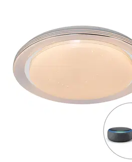 Stropne svietidla Inteligentné stropné svietidlo biele 48 cm vrátane LED a stmievača RGB - Jochem