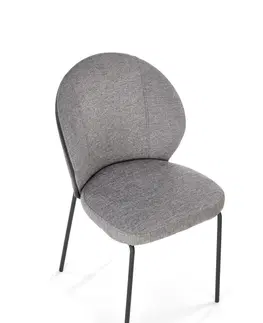 Jedálenské stoličky HALMAR K471 jedálenská stolička sivá / čierna