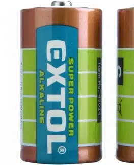 Batérie primárne EXTOL ENERGY Batéria C/LR14 alkalická 2ks 1,5V