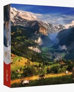1000 dielikov Trefl Puzzle Foto Odysea: Údolie Lauterbrunnen, Švajčiarsko 1000 Premium Plus Trefl