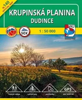 Turistika, skaly Krupinská planina-Dudince TM 140, 1:50 000, 4. vydanie