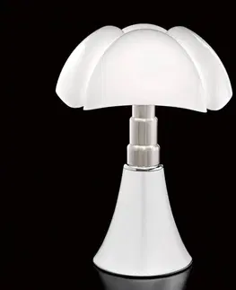 Stolové lampy Martinelli Luce Martinelli Luce Pipistrello LED stmievateľné biela