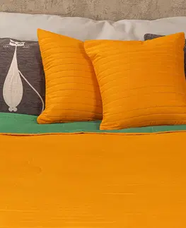 Prikrývky na spanie 4Home Prehoz na postel Doubleface oranžová/zelená