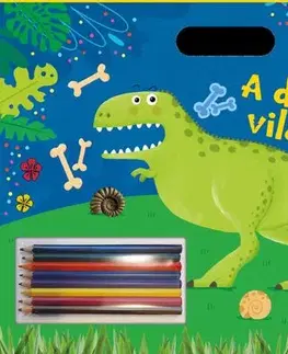 Nalepovačky, vystrihovačky, skladačky Használd a színes ceruzát - A dinók világa