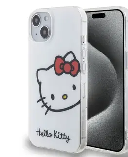 Puzdrá na mobilné telefóny Zadný kryt Hello Kitty IML Head Logo pre Apple iPhone 13, biele 57983116896