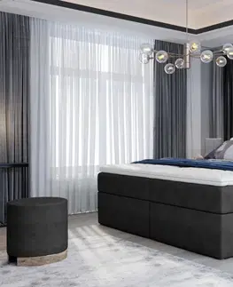 Boxspring Boxspringová poste VIVRE 180 Eltap Matt velvet 68 - vínová