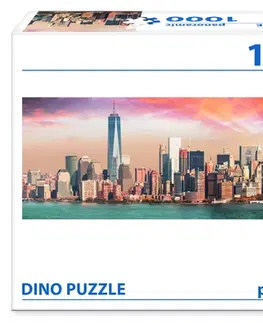 1000 dielikov Dino Toys Puzzle Manhattan za súmraku 1000 panoramic Dino
