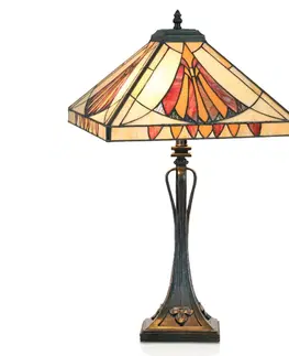 Stolové lampy Artistar Pôvabná stolná lampa AMALIA v štýle Tiffany