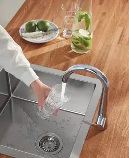 Kuchynské drezy GROHE GROHE - Zedra Drezový ventil na filtrovanú vodu, chróm 30026002