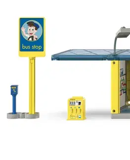 Hračky - dopravné stroje a traktory SIKU - World - autobusová zastávka