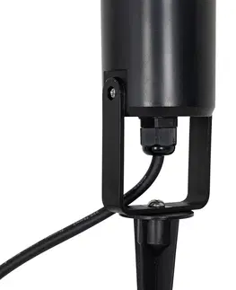 Bodove svetla Bodová čierna nastaviteľná IP44 - Solo Eco