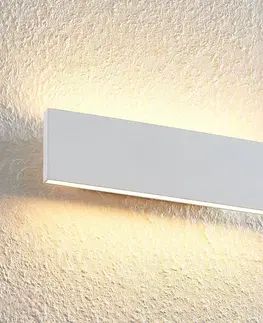 Nástenné svietidlá Lindby Nástenné svietidlo Lindby Ignazia LED, 28 cm, biele