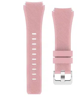 Príslušenstvo k wearables Ružový silikónový náramok pre Samsung Galaxy Watch - SM-R800, 46mm V2