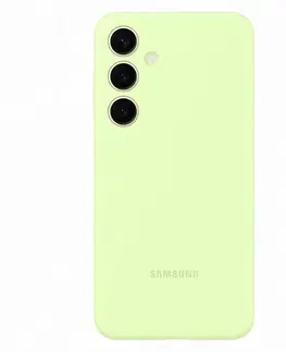 Puzdrá na mobilné telefóny Puzdro Silicone Cover pre Samsung Galaxy S24 Plus, light green EF-PS926TGEGWW