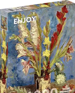 1000 dielikov Enjoy Puzzle Vincent Van Gogh: Vase with Gladioli and Chinese Asters 1000 Enjoy